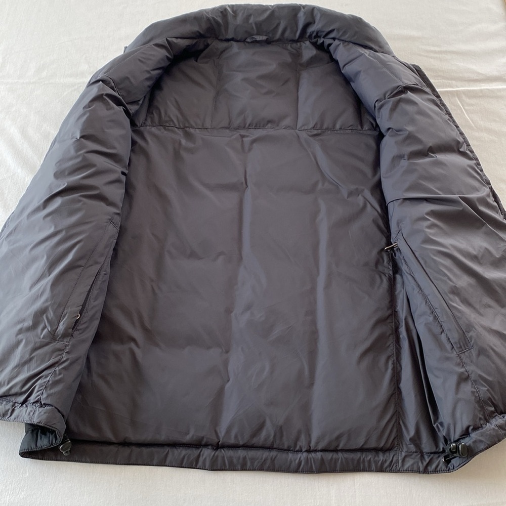 Eddie Bauer Goose Down Fill Black or Gray Reversible Quilted Puffer Vest. Warm! - Picture 11 of 14